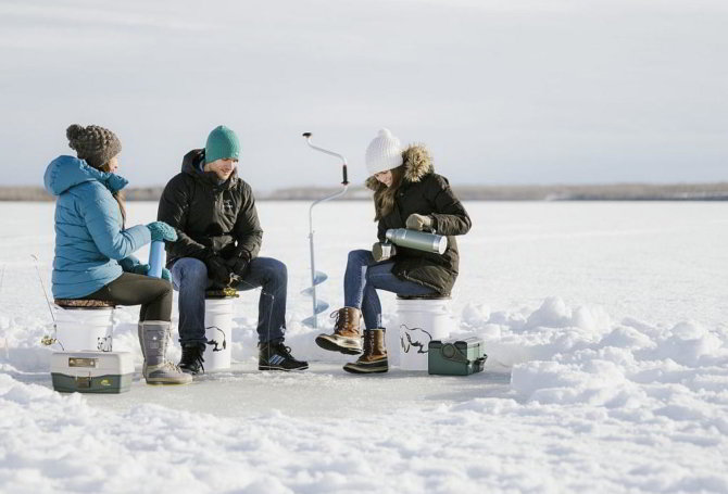 На зимней рыбалке